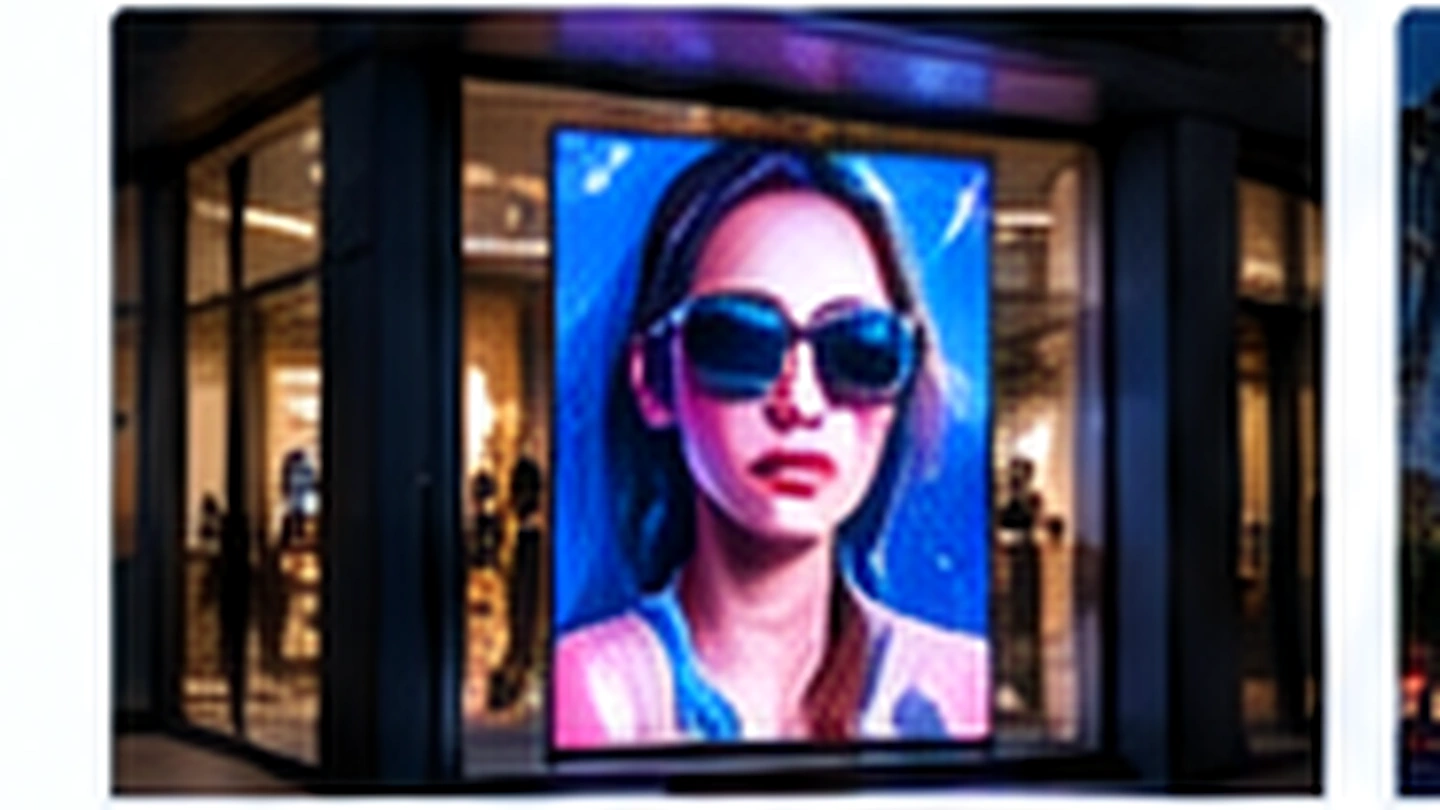 Écrans LED de vitrine
