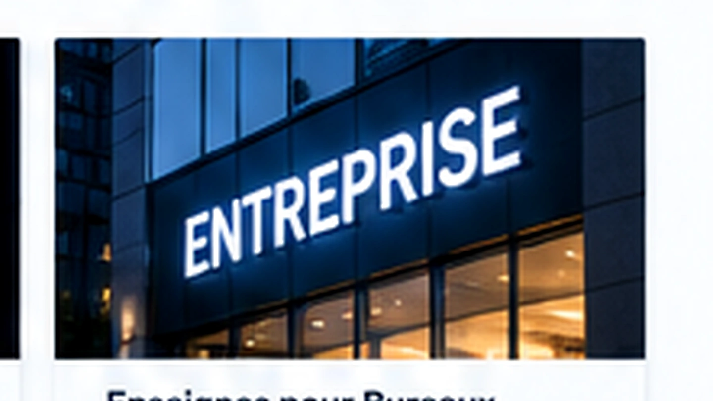 Enseignes pour bureaux