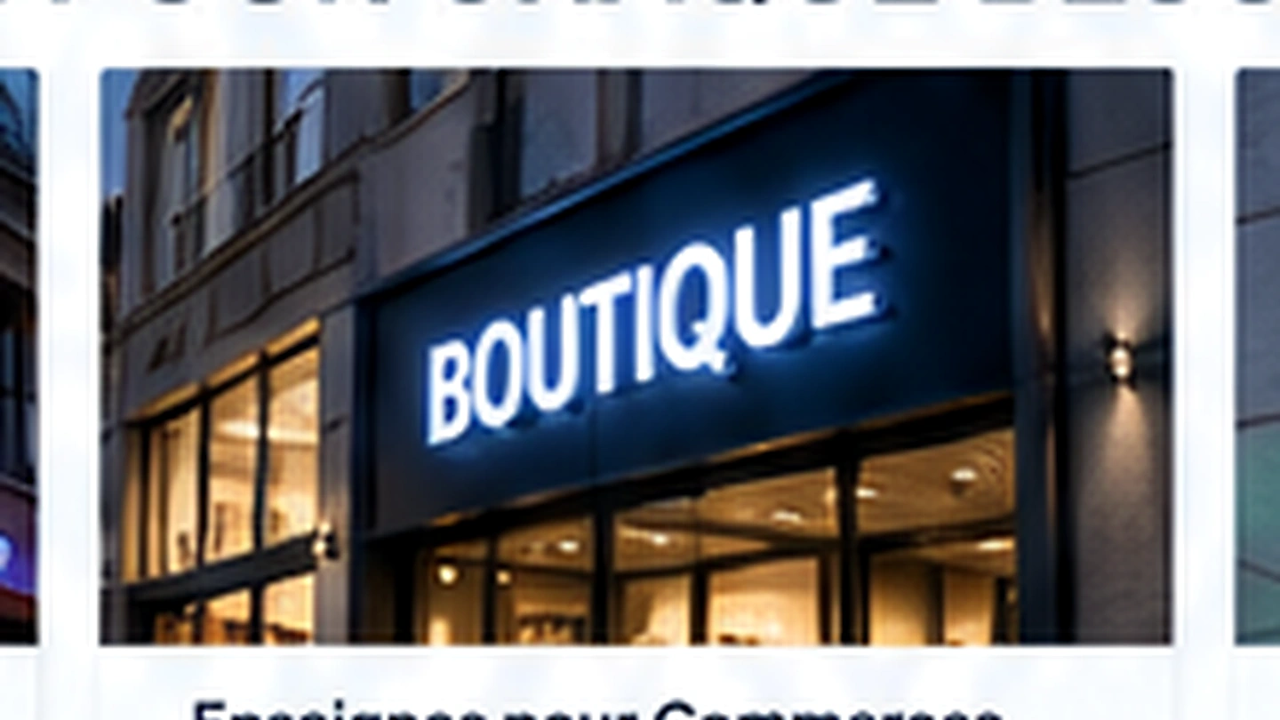 Enseignes pour commerces